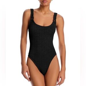 HUNZA G - Domino Crinkle One Piece Swimsuit #2